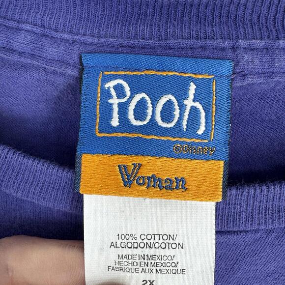 Vintage Disney shirt top womens 2x purple tigger 90s y2k winnie the pooh casual - Picture 4 of 6